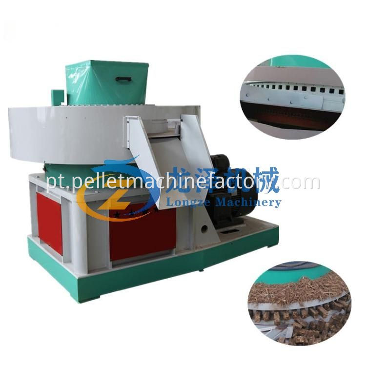 Carvão Briquette Straw Hay Briquetting Press Máquina de Biomassa de Biomassa